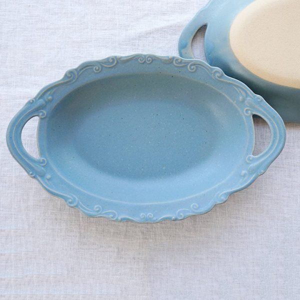 Yoshizawa 益子燒盤子邊緣設計細節特寫展示