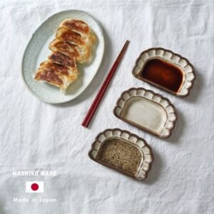 Yoshizawa 益子燒餃子形小碟
