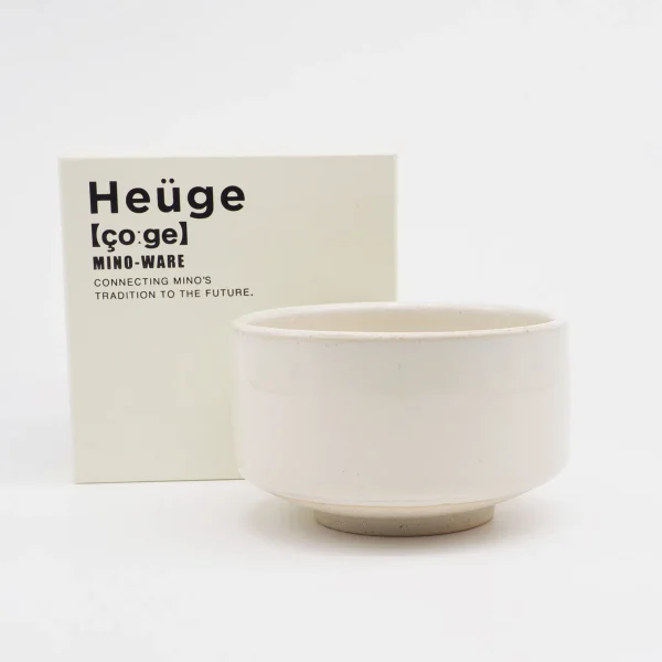 Heuge 抹茶碗 志野 碗和包裝盒