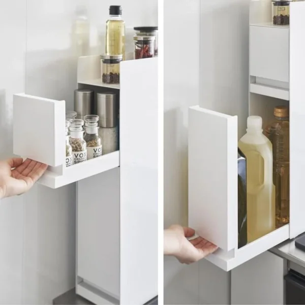 白色 TOWER 雙層調味料架放在廚房的場景圖 8
