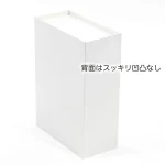 川口工器 調味料收納箱 白色（含5個調味盒）白色款背面圖，白色背景