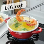 日本製 高木金屬 搪瓷鍋炸蝦的場景圖