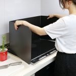 日本製 高木金屬伸縮擋油板 擺放示範