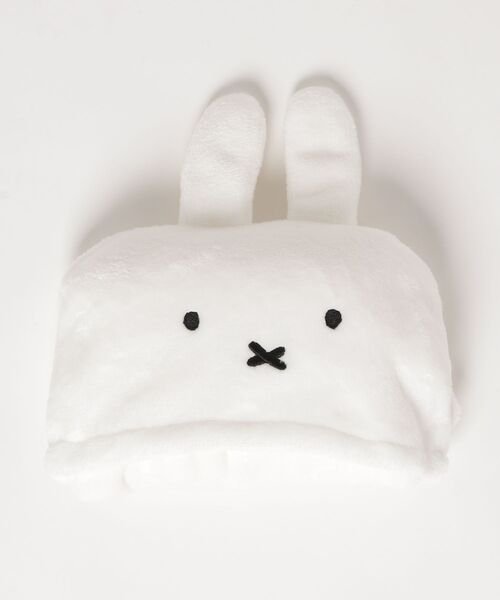 Miffy 汽車座位頸枕毛毯 白色 正面