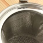 相澤工房 BP直筒茶壺 裏面隔塵網的大特寫