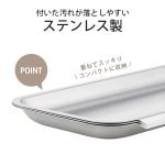 日本製 下村 不鏽鋼淺型三連料理盤三件組邊緣設計可疊起放的展示圖帶有日文簡介