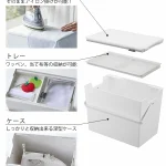 TOWER 熨斗收納箱 白色款不同部分解構圖