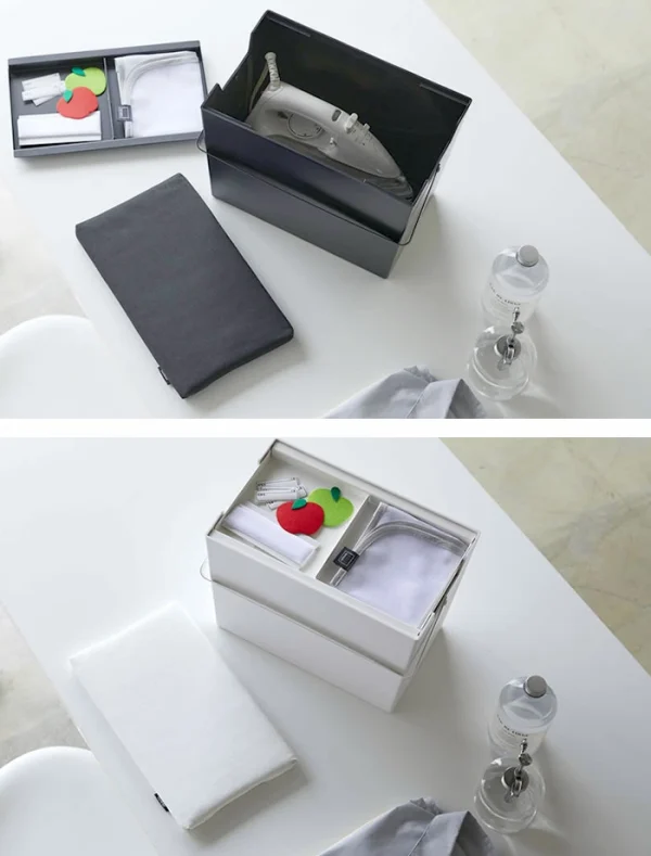 TOWER 熨斗收納箱黑色與白色合併附視圖