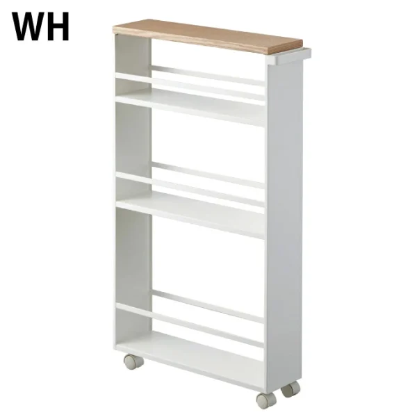 日本TOWER窄型廚房收納層架,白色款