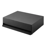 TOWER 廚房伸縮工作枱連抽屜 黑色款,白色背景圖