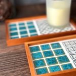 日本製SATOMIMI 咖啡托盤格仔部份特寫圖