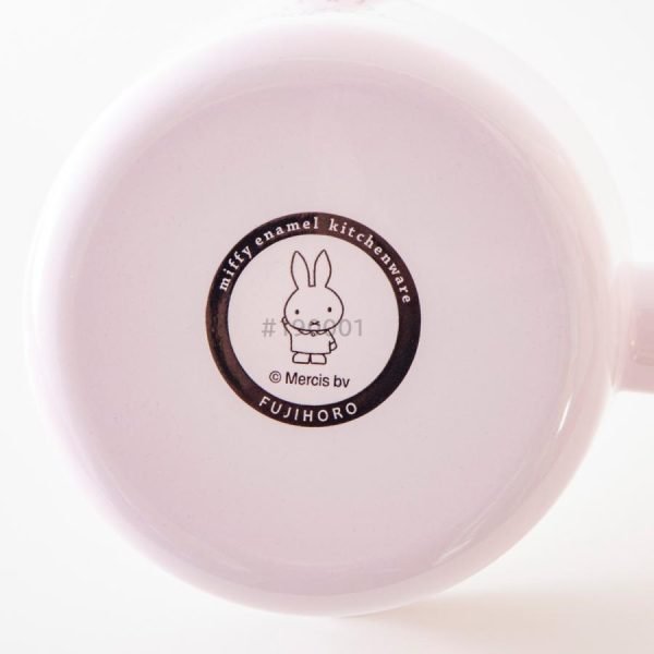 FUJIHORO MIFFY 琺瑯單柄小鍋 - 12cm 粉紅色款底部圖