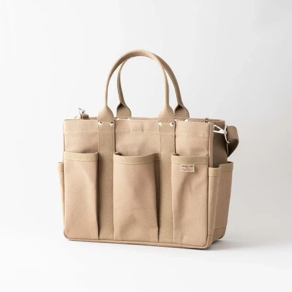 日本製 松野屋 THREAD-LINE 帆布 Tote Bag 米色款 正面