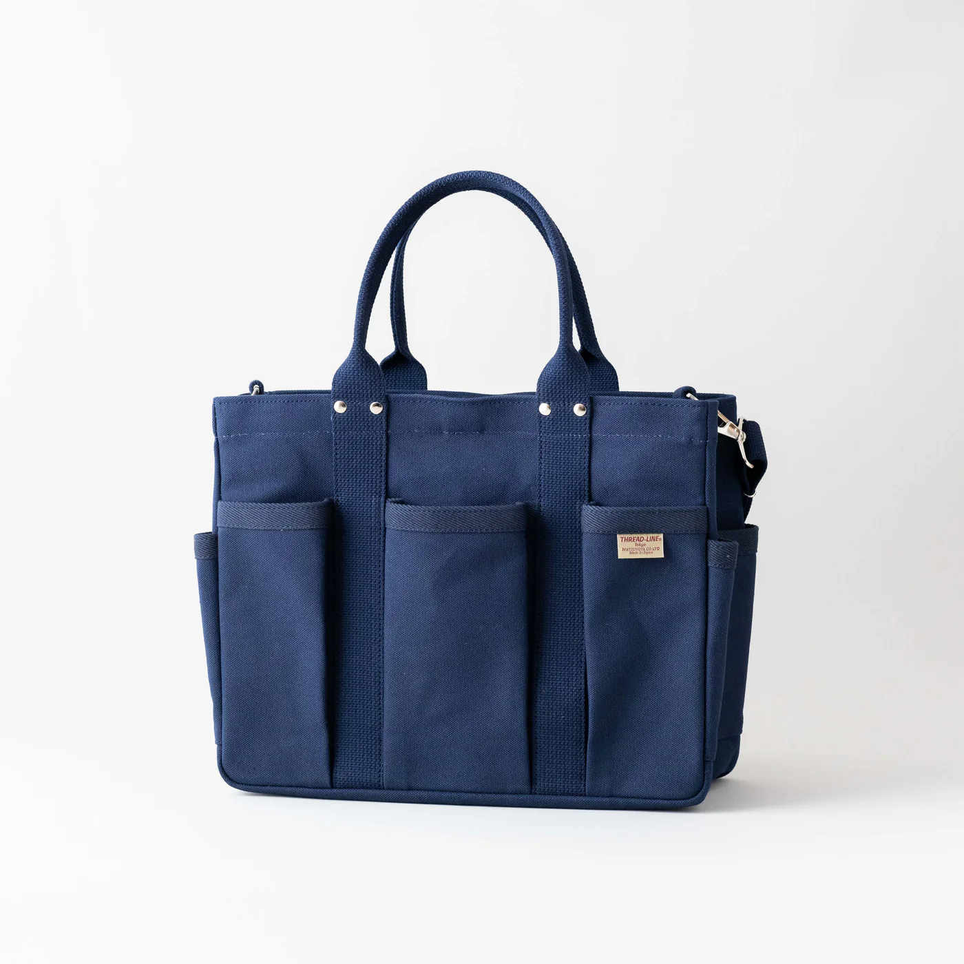 日本製 松野屋 THREAD-LINE 帆布 Tote Bag blue