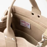 日本製 松野屋 THREAD-LINE 帆布 Tote Bag 米色款袋內面標籤相 2