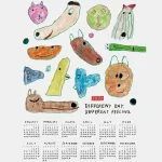 Fog Linen Work 2026 亞麻年曆布 - Different Day 白色背景全幅圖