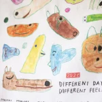 Fog Linen Work 2026 亞麻年曆布 - Different Day圖案特寫