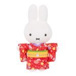 Miffy 橙紅色和服公仔正面白色背景圖