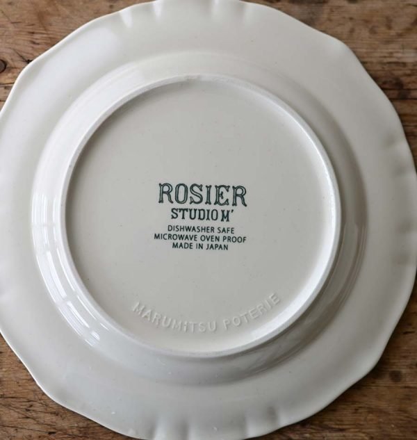 Studio M’ 2025 秋冬新系列 – Rosier 圓餐盤 16.5cm 底部