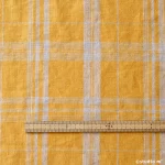 Studio M’ Poggio 芥辣黃格子布料