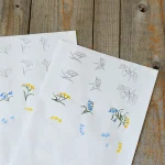 Studio M' Mignardises 餐盤的圖案圖紙。