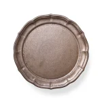 Studio M' Parler 花瓣高腳托盤 24cm 古銅色款托盤面表面正面圖 。