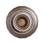 Studio M' Parler 花瓣高腳托盤古銅色款底部圖