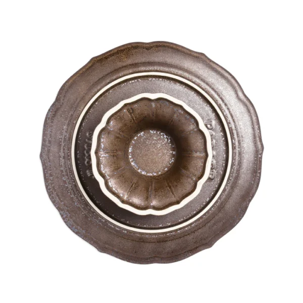 Studio M' Parler 花瓣高腳托盤古銅色款底部圖