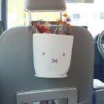 白色的 Miffy 米菲多功能車用吊掛式收納桶掛在汽車椅背上 pic.3