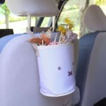 白色的 Miffy 米菲多功能車用吊掛式收納桶掛在汽車椅背上 pic.2