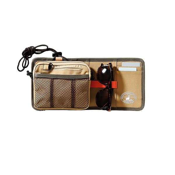 CAPTAIN STAG 汽車遮陽板收納袋連可拆式斜孭袋