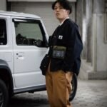 CAPTAIN STAG 汽車遮陽板收納袋連可拆式斜孭袋