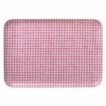 Fog Linen Work 亞麻托盤 L 格仔款 - 粉紅格仔款正面