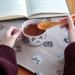 粉紅色 CDF ètendue I LOVE CAT!貓咪湯碗裝着湯