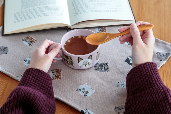 粉紅色 CDF ètendue I LOVE CAT!貓咪湯碗裝着湯