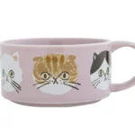 粉紅色 CDF ètendue I LOVE CAT!貓咪湯碗正面