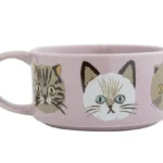 粉紅色 CDF ètendue I LOVE CAT!貓咪湯碗後面