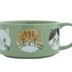 綠色CDF ètendue I LOVE CAT!貓咪湯碗正面