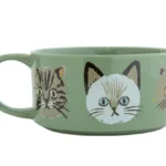 綠色CDF ètendue I LOVE CAT!貓咪湯碗後面