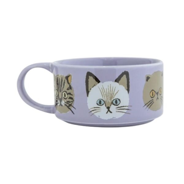 CDF ètendue I LOVE CAT！貓咪湯杯 紫色款背面