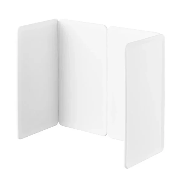 日本 TOWER 電磁爐專用 磁吸4截擋油板,白色 側面