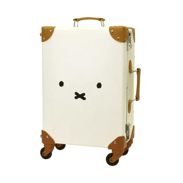 Miffy 皮革行李箱 白色S碼 正面