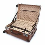 Miffy 皮革行李箱 啡色 S碼 Boris, 打開狀態