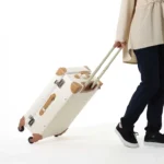 Miffy 皮革行李箱 白色S碼手拉示範,