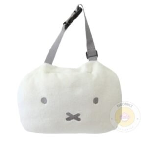 Miffy 米菲 車用掛式絨毛紙巾套|白色