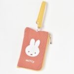 Miffy 彩色刺繡鑰匙證件收納包 紅色, 正面展示