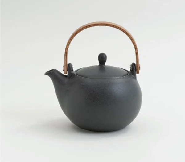 SALIU YUI 祥「結」日本製美濃燒日式茶壺 600ml 黑色