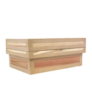 日本靜岡製 低身款木製茶葉箱｜5kg 容量