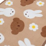 Miffy 米色防滑長地墊 圖案放大