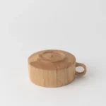 日本木製湯杯 270ml - 橡膠木